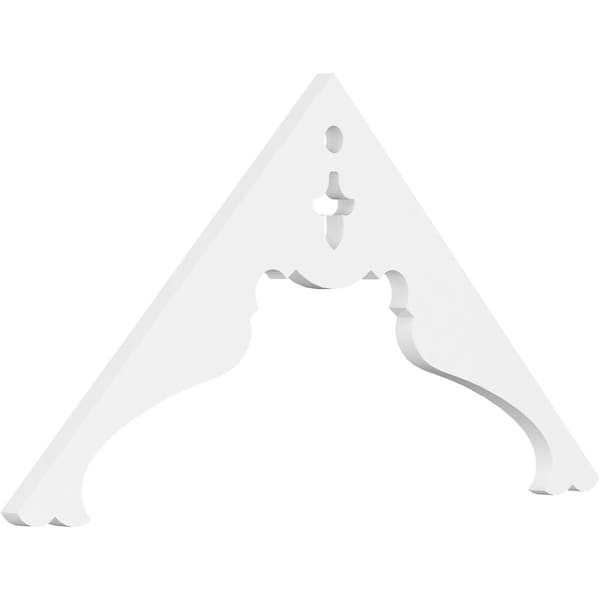 Ekena Millwork Pitch Heath Architectural Grade PVC Gable Pediment, 36"W x 18"H x 1"P (12/12) GPP036X018X100HEA - main